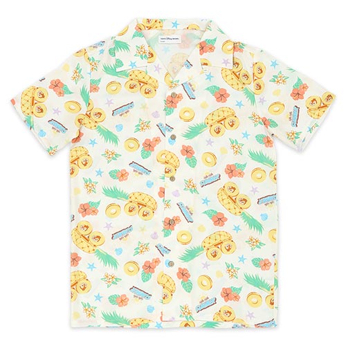 JUNE 11 PREORDER - Tokyo Disney Resort - Hello Hello Summer -Chip & Dale - Hawaiian T-Shirt