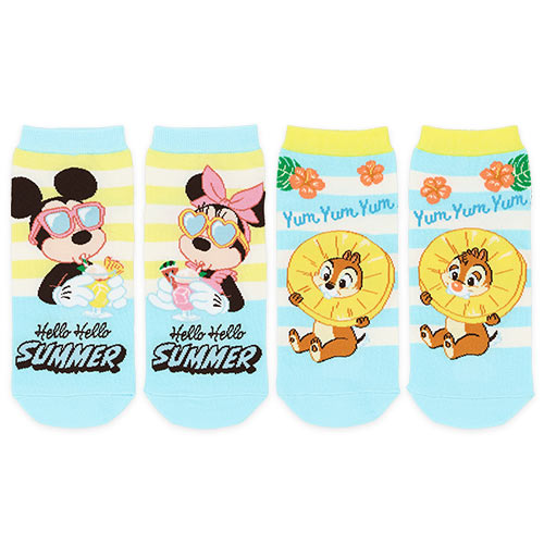 JUNE 11 PREORDER - Tokyo Disney Resort - Hello Hello Summer - Mickey & Friends - Sock Set