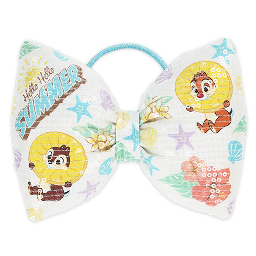 JUNE 11 PREORDER - Tokyo Disney Resort - Hello Hello Summer - Chip & Dale Sequin Hair Tie