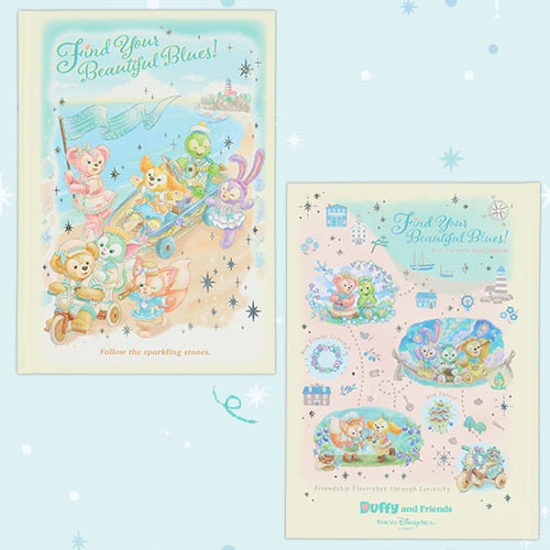 JULY 8 PREORDER - Disneysea Limited - Duffy & Friends - Find Your Beautiful Blues - Notebook