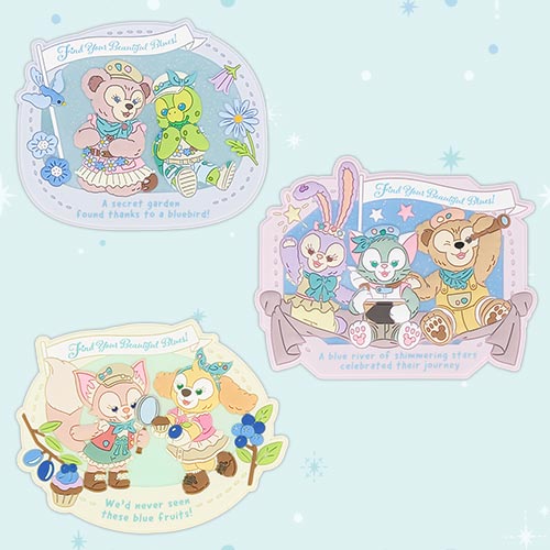 JULY 8 PREORDER - Disneysea Limited - Duffy & Friends - Find Your Beautiful Blues - Magnet Set