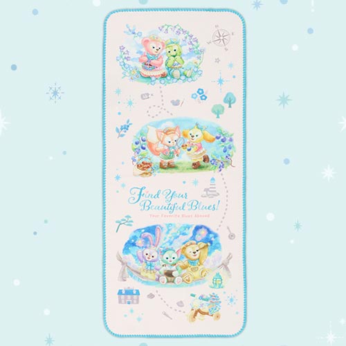 JULY 8 PREORDER - Disneysea Limited - Duffy & Friends - Find Your Beautiful Blues - Face Towel
