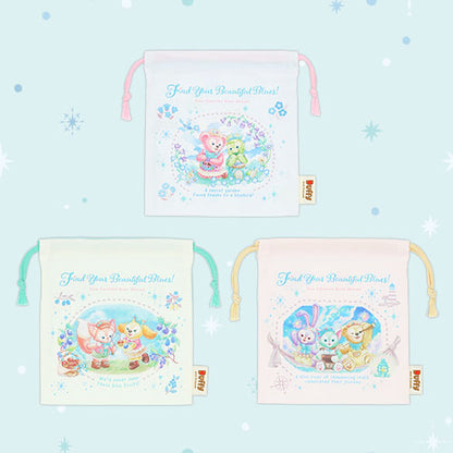Disneysea Limited - Duffy & Friends - Find Your Beautiful Blues - Drawstring Bag Set