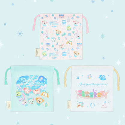 Disneysea Limited - Duffy & Friends - Find Your Beautiful Blues - Drawstring Bag Set