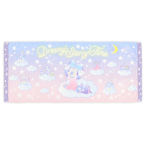 JUNE 25 PREORDER - Tokyo Disney Resort - Dreamy Starry Time - Minnie Mouse & Figaro - Bath Towel