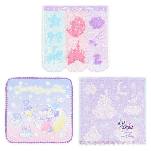 JUNE 25 PREORDER - Tokyo Disney Resort - Dreamy Starry Time - Minnie Mouse & Figaro - Mini Towel Set