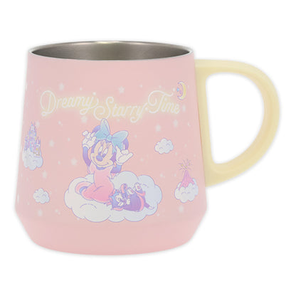 JUNE 25 PREORDER - Tokyo Disney Resort - Dreamy Starry Time - Minnie Mouse & Figaro - Stainless Steel Mug (Pink)