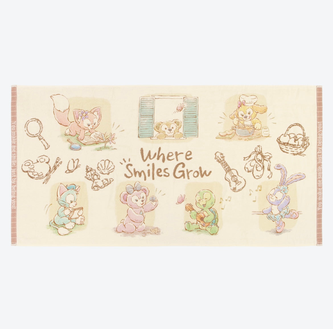 DISNEYSEA LIMITED - Duffy & Friends - Where Smiles Grow - Bath Towel