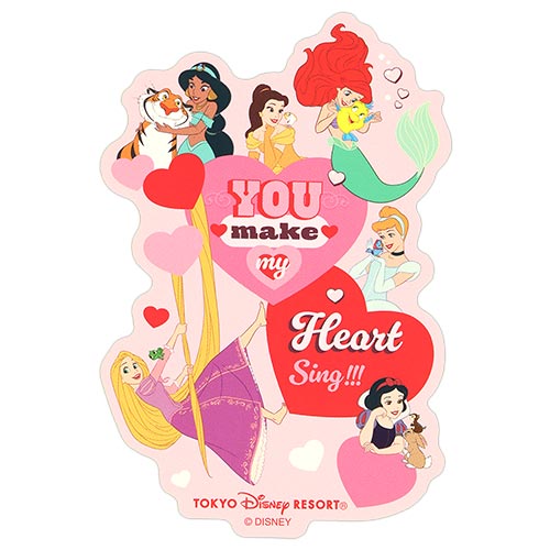 JULY 16 PREORDER - Tokyo Disney Resort - Disney Princess - Sticker with Pouch
