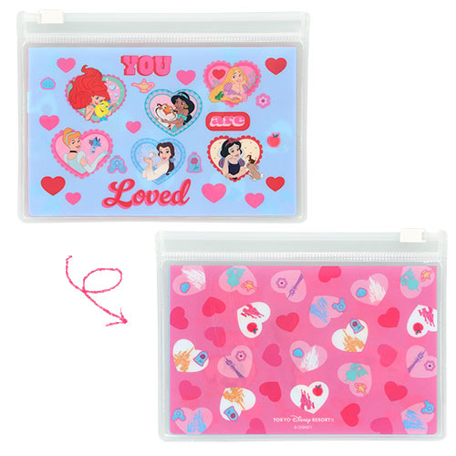JULY 16 PREORDER - Tokyo Disney Resort - Disney Princess - Sticker with Pouch