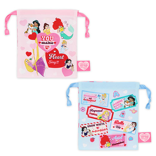 JULY 16 PREORDER - Tokyo Disney Resort - Disney Princess - Drawstring Bag Set