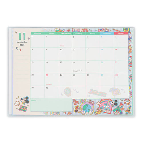 AUG 13 PREORDER - Tokyo Disney Resort - Park Icons - 2027 Pocket Book / Diary