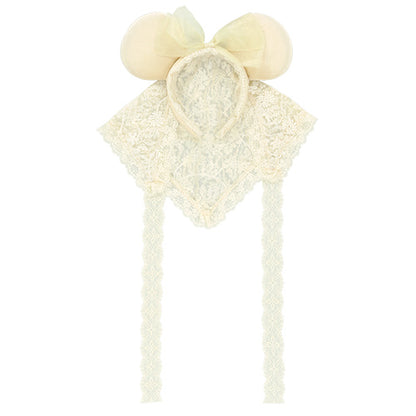 SEPT 15 PREORDER - Tokyo Disney Resort - Halloween 2026 - Cream Lace Scarf - Minnie Ears