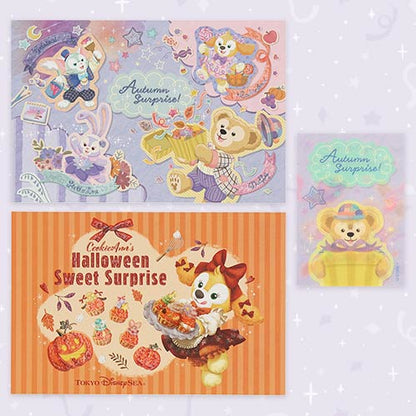 AUG 25 PREORDER - Disneysea Limited - Duffy & Friends - Halloween 2026 - Postcard & Sticker Set