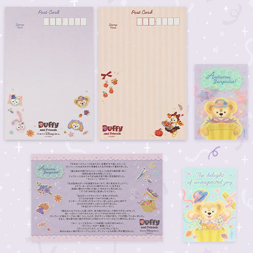AUG 25 PREORDER - Disneysea Limited - Duffy & Friends - Halloween 2026 - Postcard & Sticker Set
