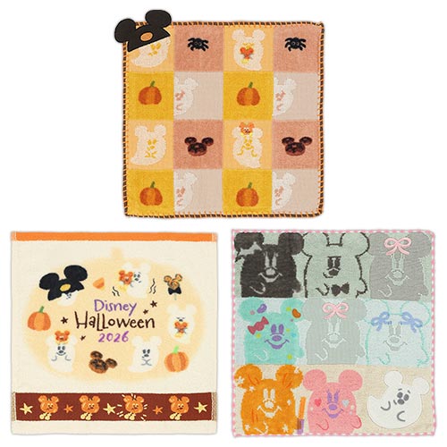 SEPT 15 PREORDER - Tokyo Disney Resort - Halloween 2026 - Ghost Mickey - Mini Towel Set