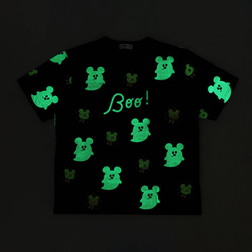 SEPT 15 PREORDER - Tokyo Disney Resort - Halloween 2026 - Ghost Mickey - Oversized Glow In the Dark T-Shirt - Unisex