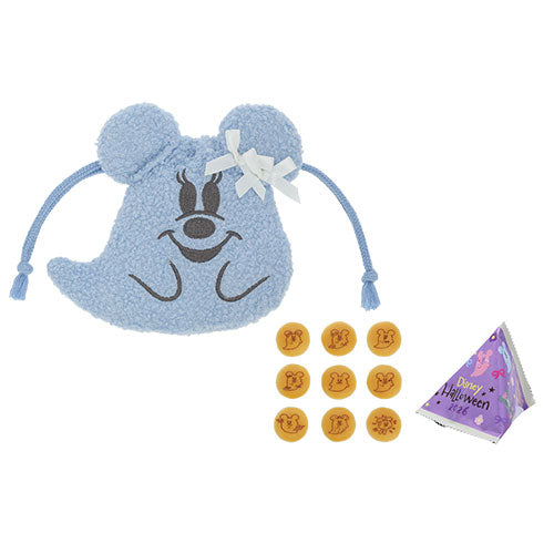 SEPT 15 PREORDER - Tokyo Disney Resort - Halloween 2026 - Ghost Minnie - Cream Filled Biscuits with Plush Pouch (Blue)