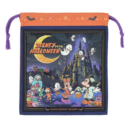 SEPT 15 PREORDER - Tokyo Disney Resort - Halloween 2026 - Mickey & Friends - Drawstring Bag