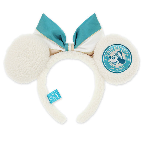 OCT 1 PREORDER - Disneysea 25th Anniversary - Sparkling Jubilee - Fluffy Minnie Ears