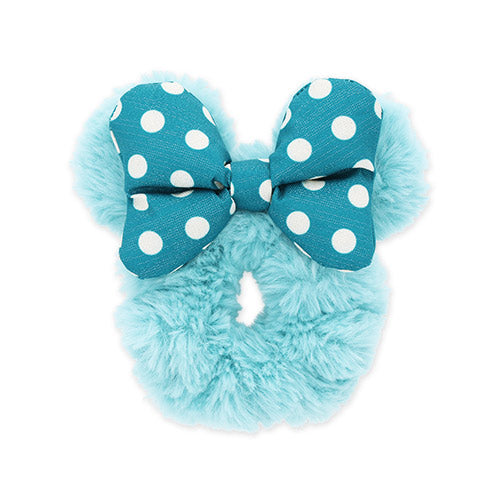 OCT 1 PREORDER - Disneysea 25th Anniversary - Sparkling Jubilee - Fluffy Minnie Mouse Scrunchie