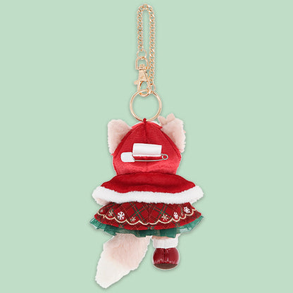 NOV 4 PREORDER - Disneysea Limited - Duffy & Friends - Christmas 2026 - Lina Bell Plush Keychain (Santa)
