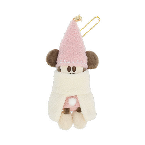 NOV 11 PREORDER - Tokyo Disney Resort - Christmas 2026 - Merry Lil Ring Ring - Mickey Mouse - Pink Plush Keychain