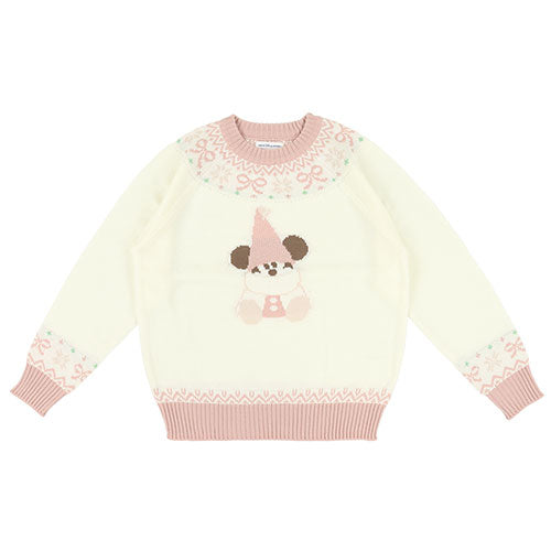 NOV 11 PREORDER - Tokyo Disney Resort - Christmas 2026 - Merry Lil Ring Ring - Mickey Mouse Unisex Pink Sweater