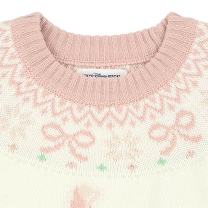 NOV 11 PREORDER - Tokyo Disney Resort - Christmas 2026 - Merry Lil Ring Ring - Mickey Mouse Unisex Pink Sweater