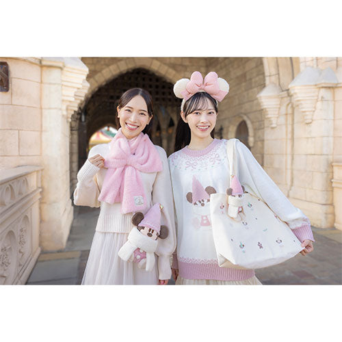 NOV 11 PREORDER - Tokyo Disney Resort - Christmas 2026 - Merry Lil Ring Ring - Mickey Mouse Unisex Pink Sweater