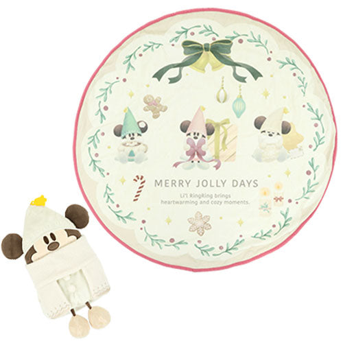 NOV 11 PREORDER - Tokyo Disney Resort - Christmas 2026 - Merry Lil Ring Ring - Mickey Mouse - Plush / Blanket
