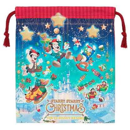 NOV 11 PREORDER - Tokyo Disney Resort - Christmas 2026 - Drawstring Bag