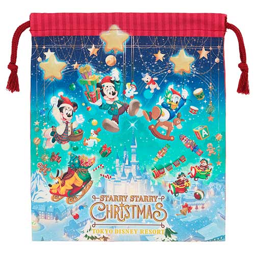NOV 11 PREORDER - Tokyo Disney Resort - Christmas 2026 - Drawstring Bag