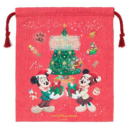 NOV 11 PREORDER - Tokyo Disney Resort - Christmas 2026 - Drawstring Bag
