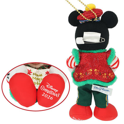 NOV 11 PREORDER - Tokyo Disney Resort - Christmas 2026 - Mickey Mouse - Parade Plush Keychain