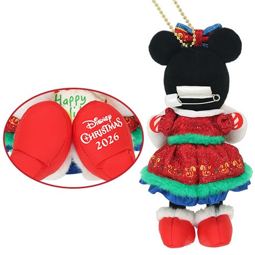 NOV 11 PREORDER - Tokyo Disney Resort - Christmas 2026 - Minnie Mouse - Parade Plush Keychain