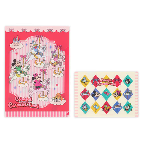 NOV 26 PREORDER - Tokyo Disney Resort - Carousel Collection - Mickey Mouse & Friends - Clear File Set