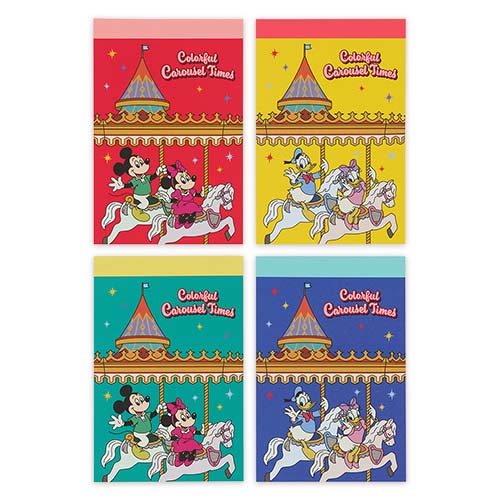 NOV 26 PREORDER - Tokyo Disney Resort - Carousel Collection - Mickey Mouse & Friends - Memo Set