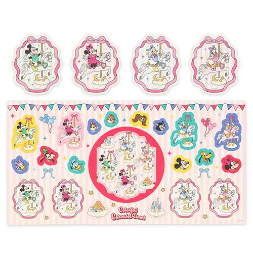 NOV 26 PREORDER - Tokyo Disney Resort - Carousel Collection - Mickey Mouse & Friends - Sticker Set