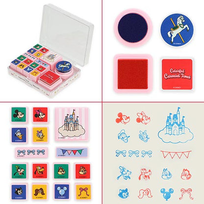 NOV 26 PREORDER - Tokyo Disney Resort - Carousel Collection - Mickey Mouse & Friends - Stamp Set