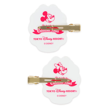 NOV 26 PREORDER - Tokyo Disney Resort - Carousel Collection - Mickey & Minnie Mouse - Hair Clip Set