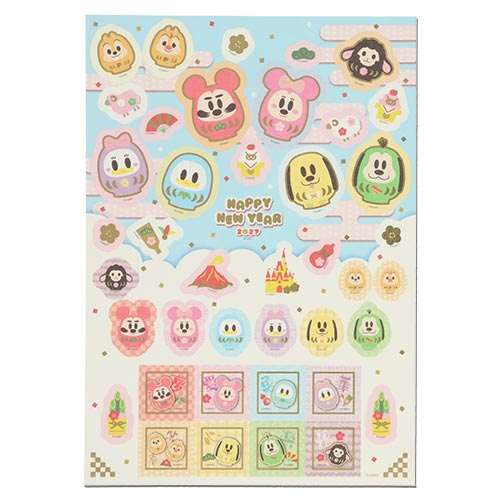 DEC 1 RELEASE - Tokyo Disney Resort - New Years 2027 - Mickey Mouse & Friends - Stickers
