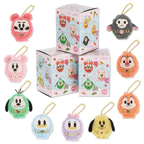 DEC 1 RELEASE - Tokyo Disney Resort - New Years 2027 - Mickey Mouse & Friends - Daruma Plush Charm Blind Box