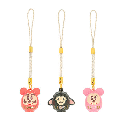 DEC 1 RELEASE - Tokyo Disney Resort - New Years 2027 - Mickey Mouse & Friends - Daruma Bell Mascot Set