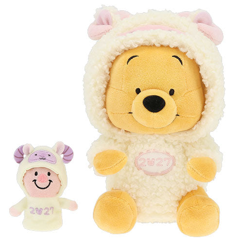 NOV 19 RELEASE - Tokyo Disney Resort - New Years 2027 - Winnie the Pooh - Zodiac Plush & Finger Puppet