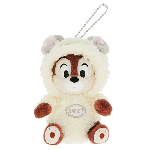 NOV 19 RELEASE - Tokyo Disney Resort - New Years 2027 - Chip Zodiac Plush Keychain
