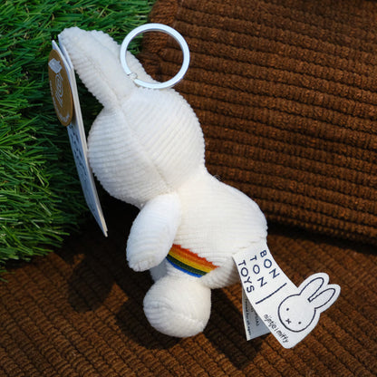 Miffy Japan - Corduroy Rainbow - Plush Keychain