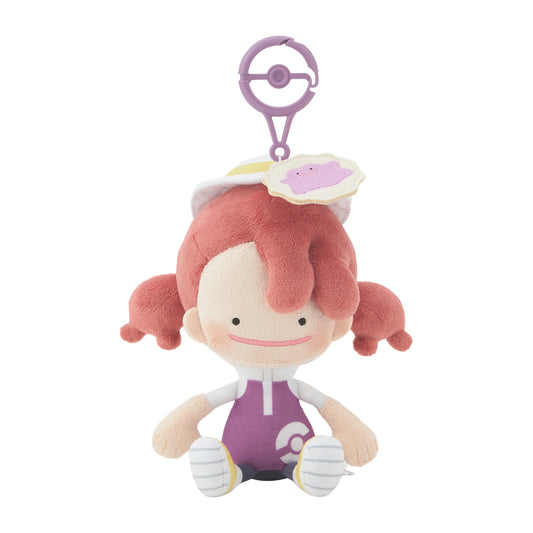 Japan Pokemon Center Original - Pokopia - Ditto Plush Keychain (Yellow)
