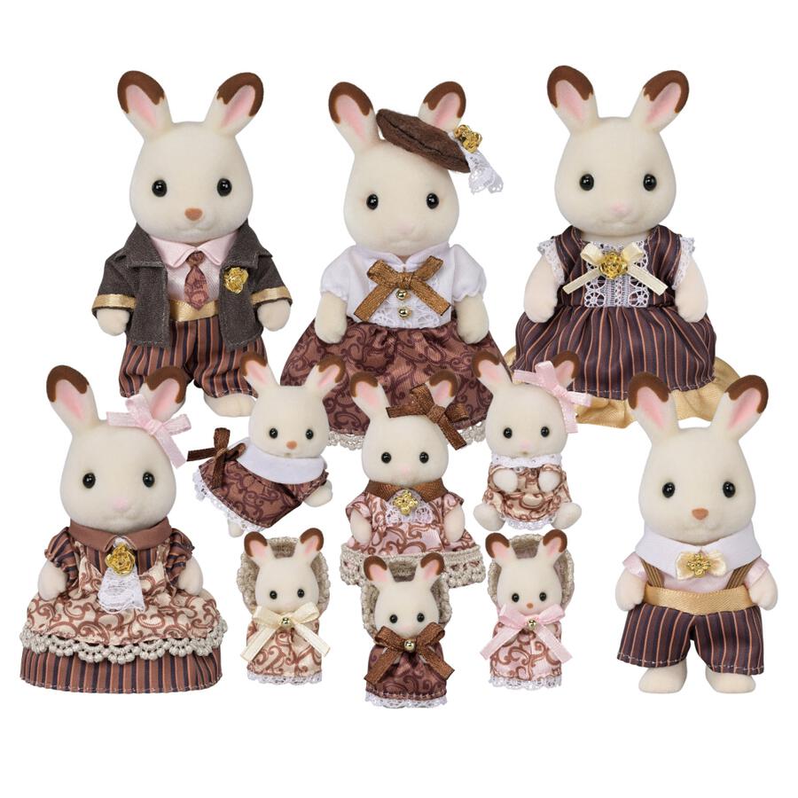 JAPAN LIMITED - Sylvanian Families - Chocolate Rabbit Family Anniversary Set