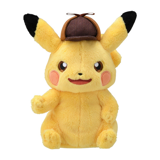 Japan Pokemon Center Original -Talking Plush Toy: Detective Pikachu Returns - Pikachu